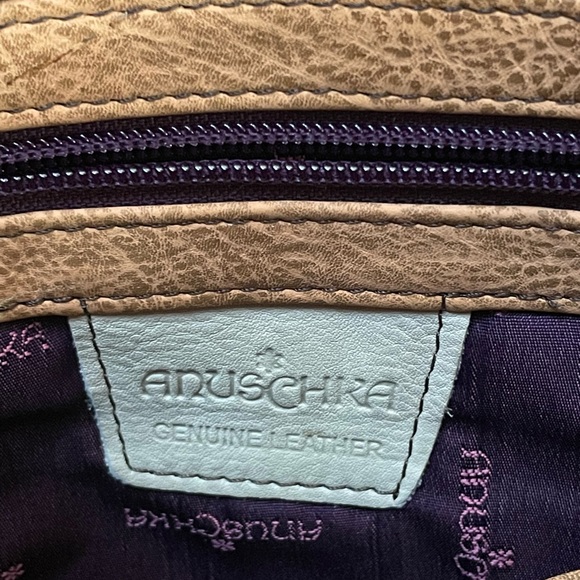 Anuschka Hand Painted Leather Bag With Coin Purse - Picture 12 of 16